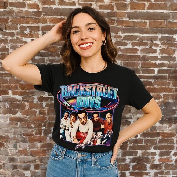 Backstreet Boys Vintage Graphic Shirt Y2K Music Band Retro Unisex Tee Sold Out - Picture 1 of 10